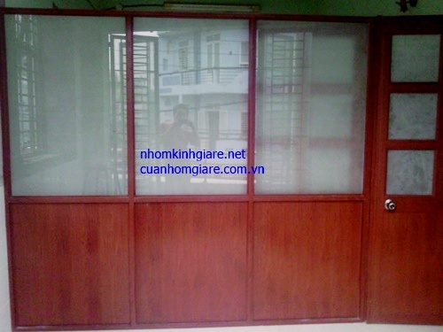 Vách ngăn phòng nhôm kính tphcm