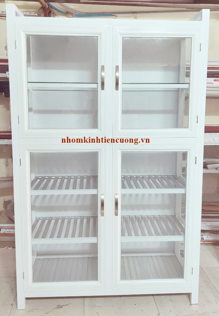 Mẫu Tủ Chén Nhôm Kính Đặt Theo Kích Thước Mẫu Tủ Chén Nhôm Kính Đặt Theo Kích Thước