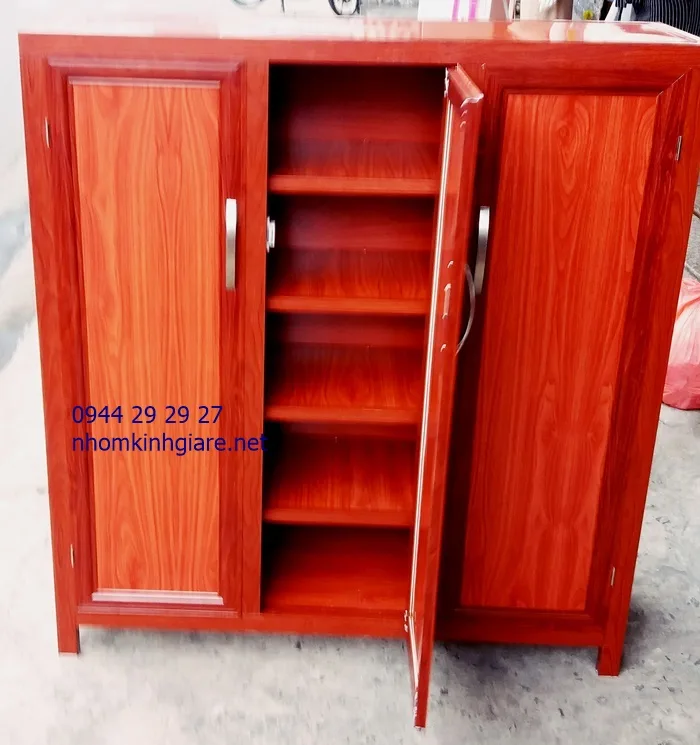 ke-giay-dep-nhom-kinh-gia-re Tủ Giầy Dép Nhôm