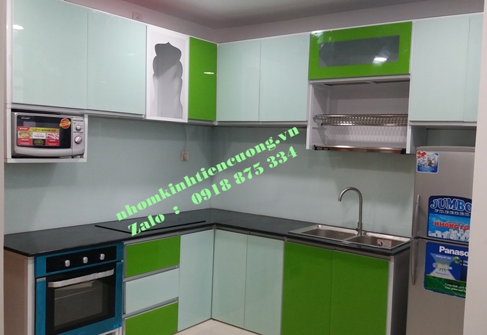 Mẫu tủ bếp nhôm cao cấp Tủ Bếp Nhôm Cao Cấp Sản Phẩm Hiện Đại Bền Bảo Hành 24 Tháng