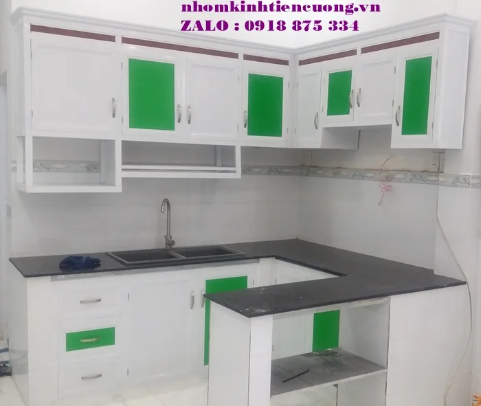 Tủ Bếp Nhôm Kính Đẹp HCM