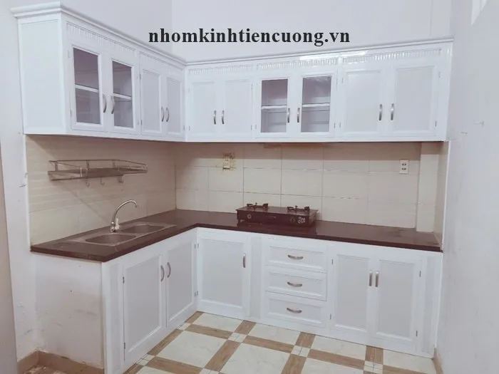 Tủ Bếp Nhôm Kính Treo Tường