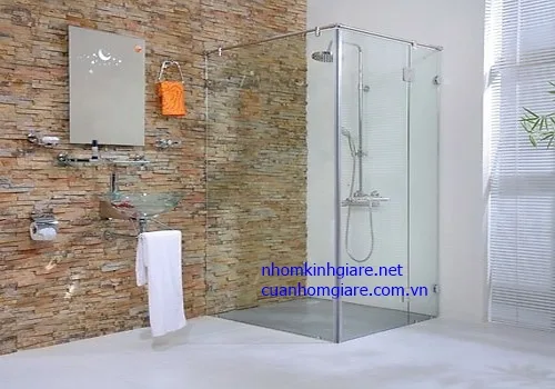 Phòng tắm kính cường lực tphcm