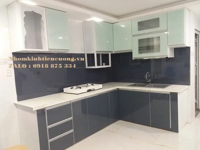 Tủ Bếp Nhôm Kính HCM