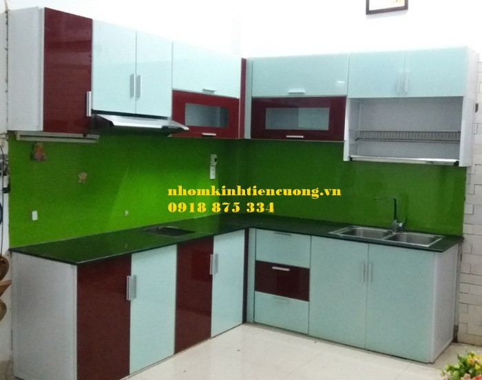 tủ bếp nhôm kinh hiện đạitủ bếp nhôm kinh hiện đại