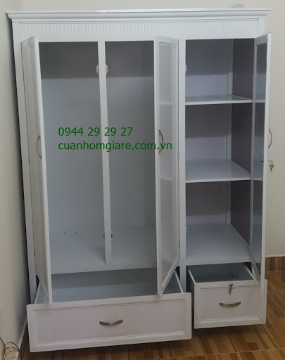 Tại xưởng Tiến Cường có đa dạng các loại tủ quần áo nhôm nội thất với nhiều màu sắc khác nhau