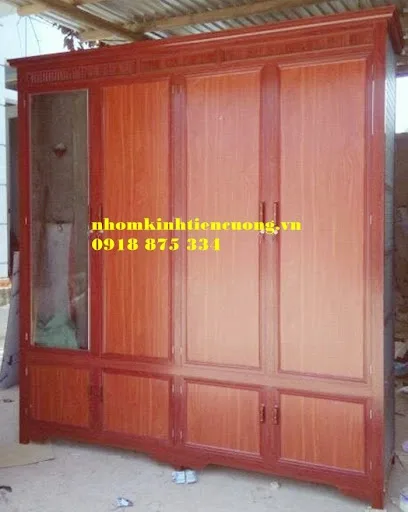 Phụ thuộc vào kích thước, màu sắc và thiết kế mẫu mã lắp đặt cụ thể sẽ có giá thành tủ quần áo nhôm khác nhau