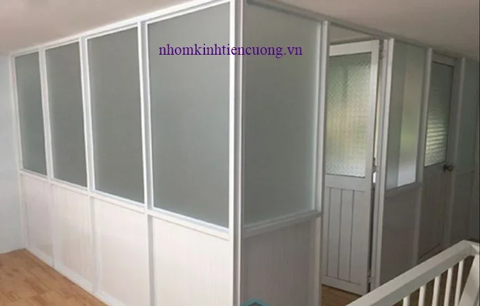 Vách Nhôm Kính 2 Vách Nhôm Kính