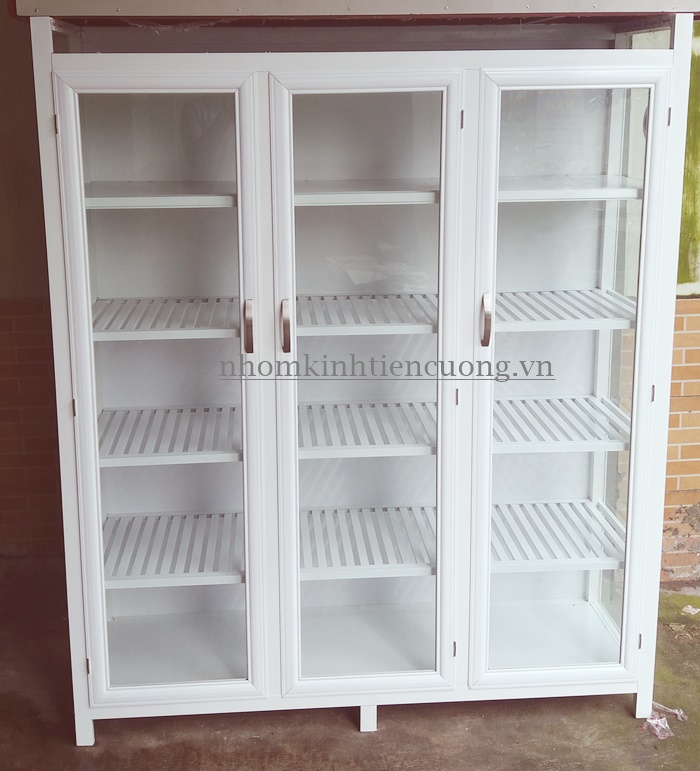 tủ chén nhôm kính hcm