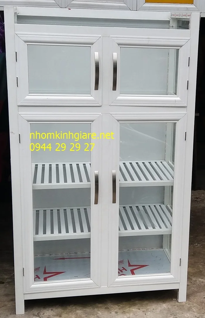 Tủ chén nhôm kính hcm